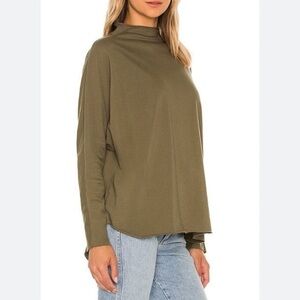 Frank & Eileen Olive Long Sleeve Top